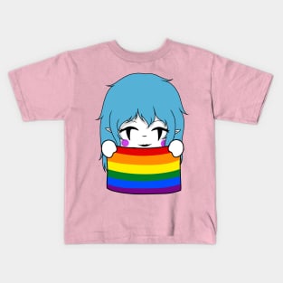 creepypasta pride chibi candy cane Kids T-Shirt